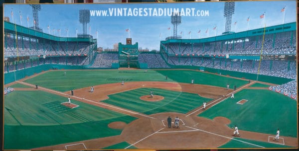 Polo grounds Vintage Baseball Stadium Art