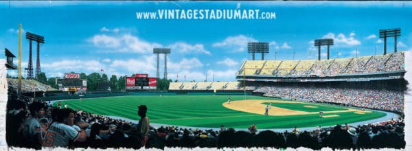 baltimore memorial stadium Vintage Baseball Stadium Art