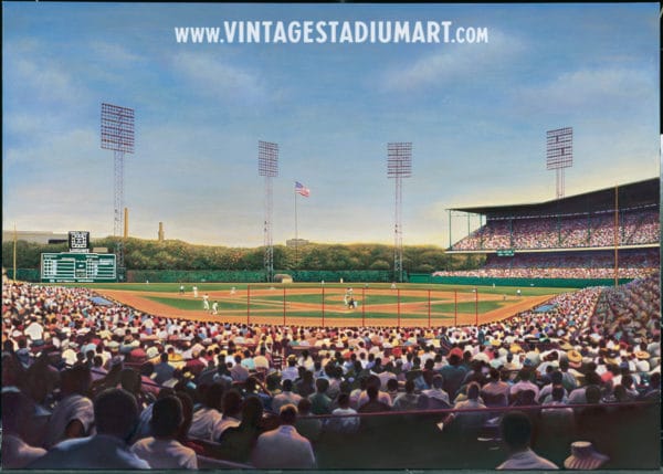 Forbes Field Forever Vintage Baseball Stadium Art