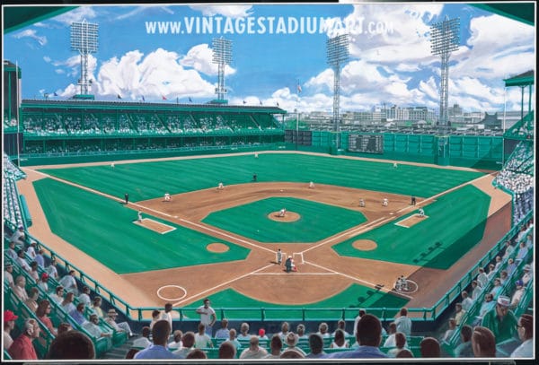 Shibe Park Forever Vintage Baseball Stadium Art