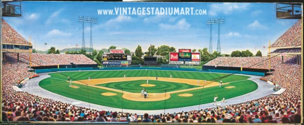 Baltimore Memorial Matinee Vintage Baseball Stadium Art