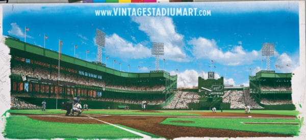 Polo Grounds Matinee Vintage Baseball Stadium Art