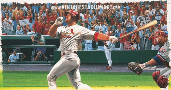 Mark Mcguire's 70th Vintage Baseball Stadium Art